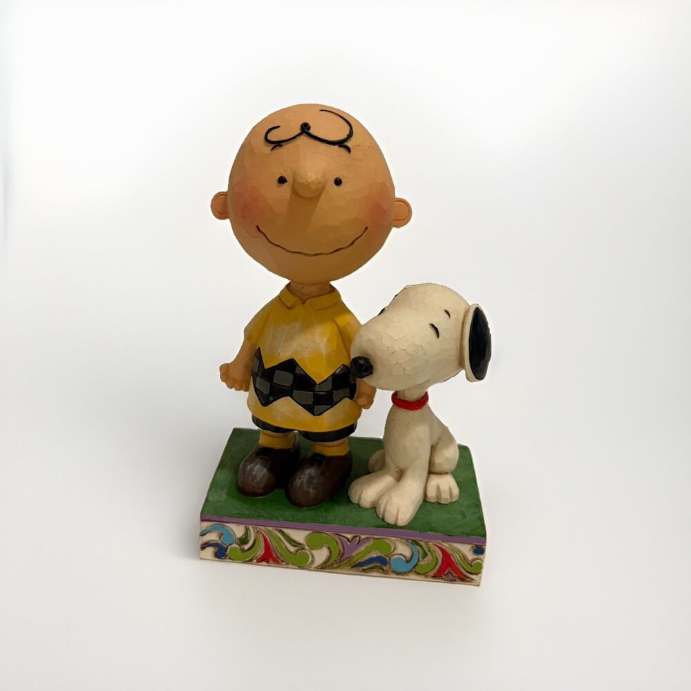 Peanuts Jim Shore "Life is Better with a Dog" Snoopy & Chuck Enesco #4042387